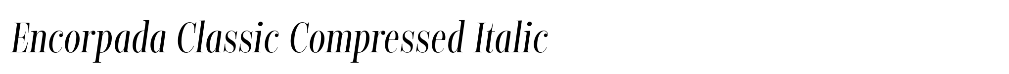 Encorpada Classic Compressed Italic image
